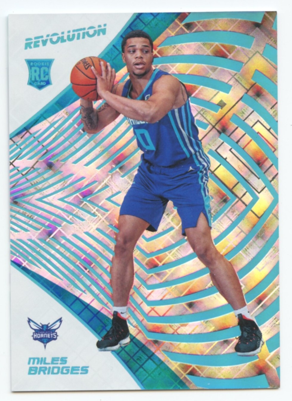 2018-19 Panini Revolution Miles Bridges Cosmic /100 #113 Rookie RC