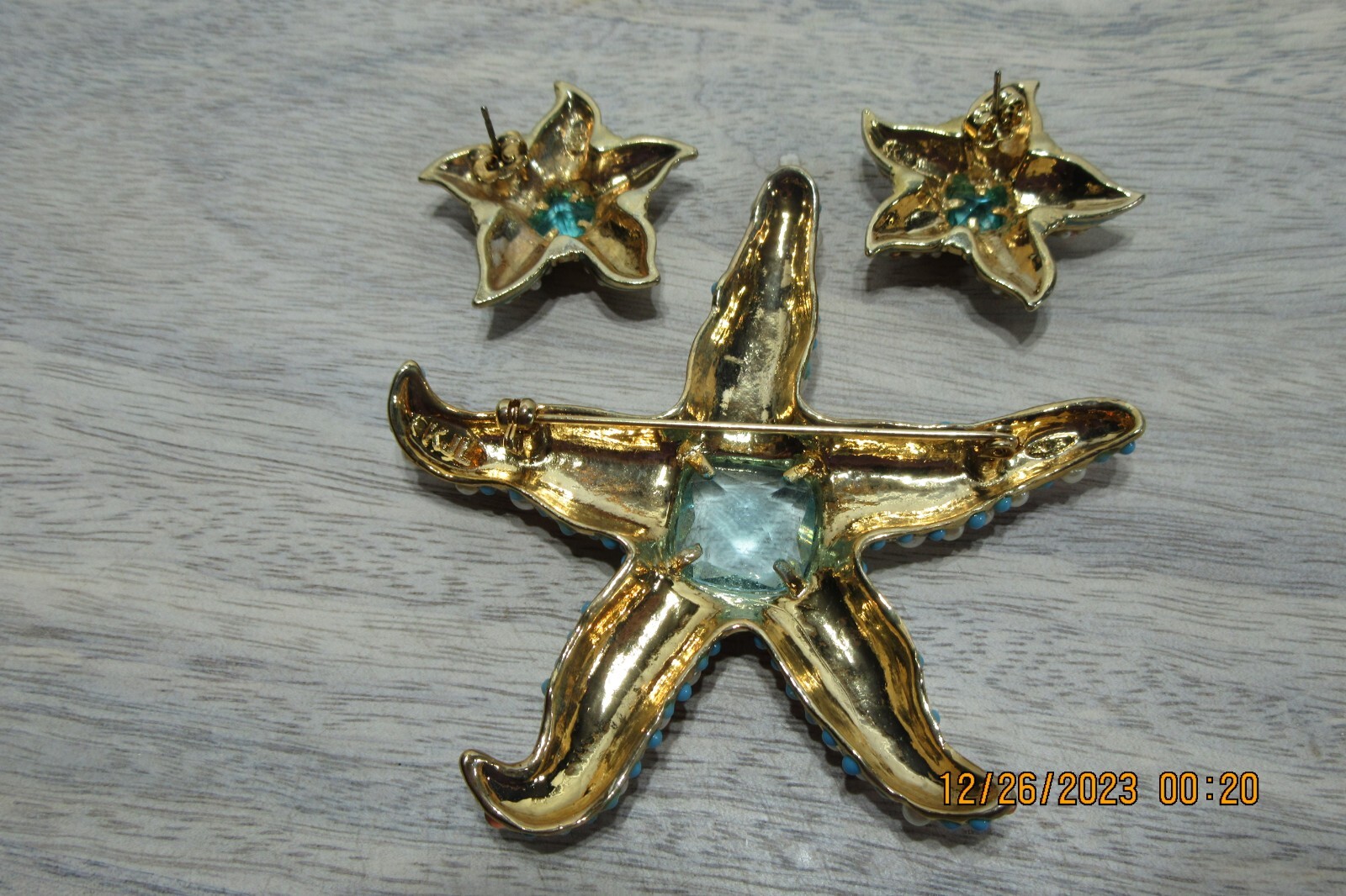 Vintage KJL Kenneth J Lane Starfish Brooch Pin Ea… - image 6