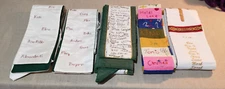 5 CLERGY OFFICIANT STOLES WHIMSICAL CHILDRENS' NAMES HAND CRAFTED 2