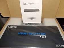 Blackbird 4K Pro 1x8 HDMI Splitter W/ HDCP 2.2 & EDID Support | Up to 10.2 Gbps