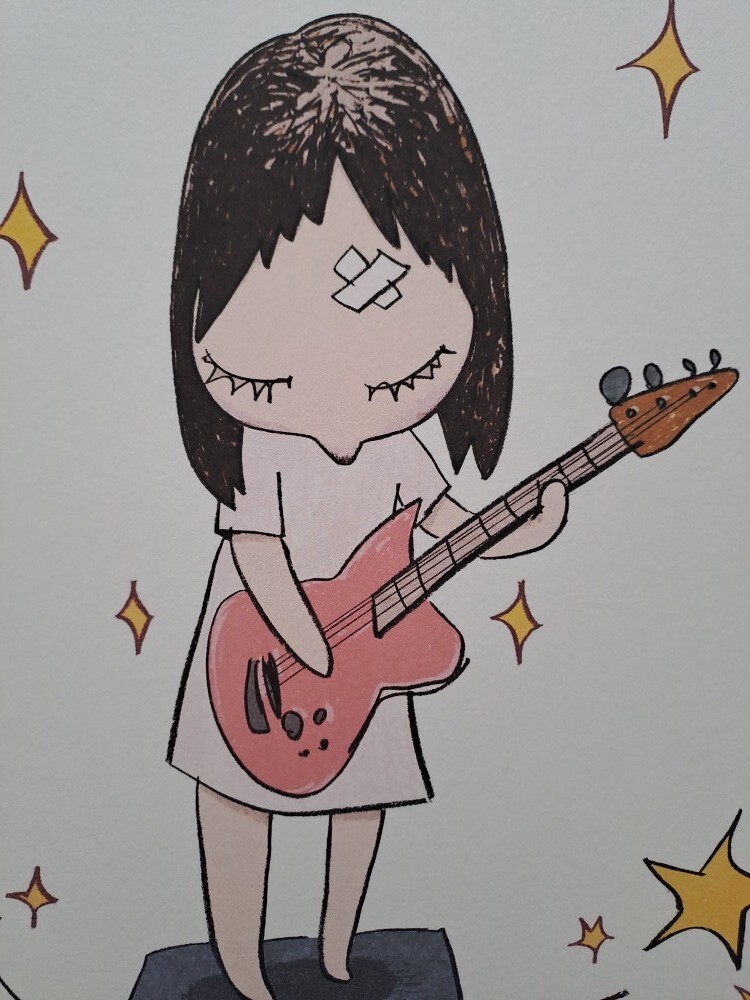 Nara Yoshitomo Signed - Guitar Girl - Certificate | eBay