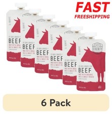 Grass Fed Beef Organic Kale Sweet Potato Baby Food Stage 2 Pouches 6 Pack New
