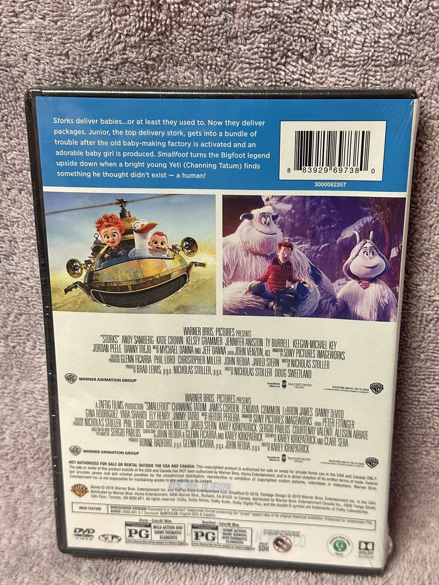 Storks/Smallfoot (DVD) 2 Film Collection - NEW & SEALED