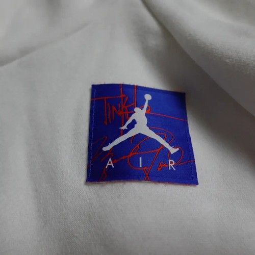 Air Jordan Hoodie Sweatshirt Men's Medium White Blue Pullover Pockets Outdoor! - Picture 6 of 11