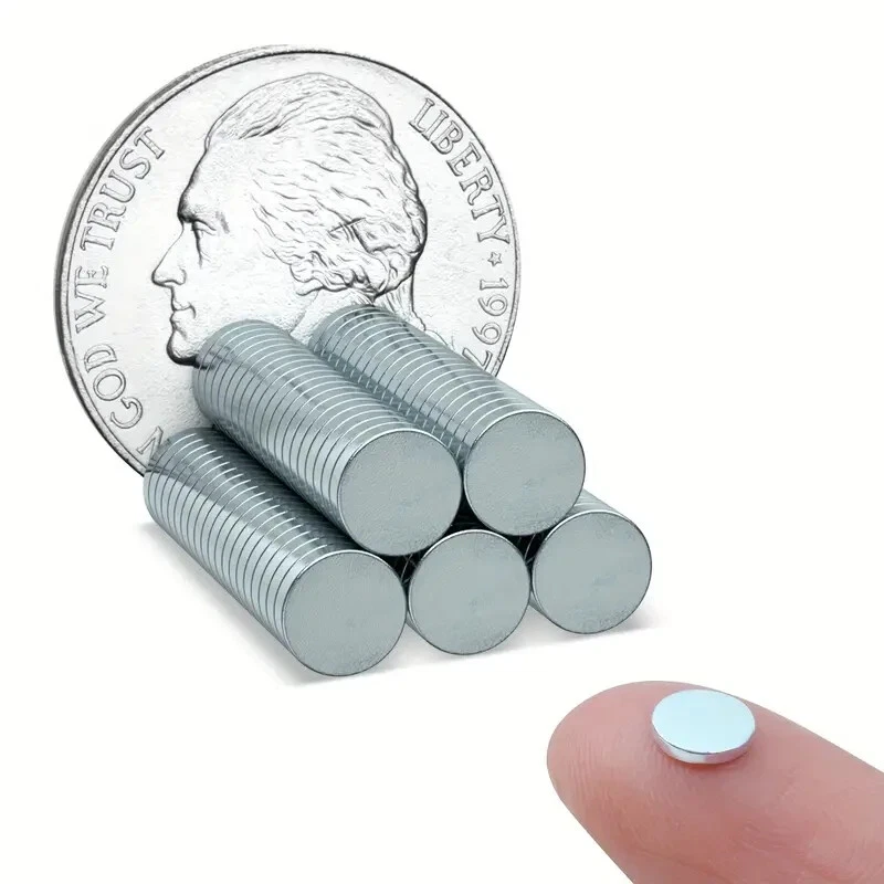 50PZ MAGNETI NEODIMIO 5X1 MM CALAMITA POTENTE N52 - Immagine 3 di 4