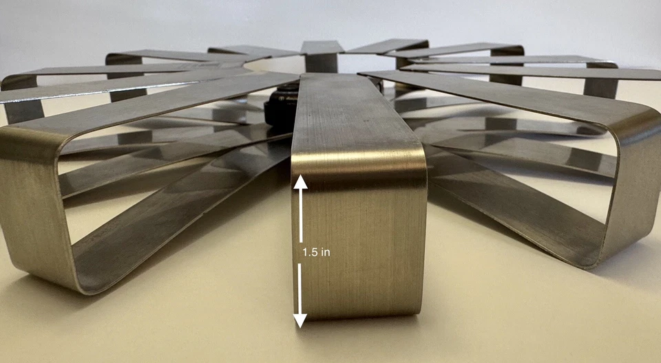 Reloj de Pared Cinta Umbra Años 2000 Modernista Michelle Ivankovic Acero Inoxidable De Colección Foto 4 de 4