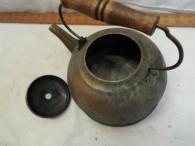 Vintage Revere Ware Copper Teapot Rome USA - 81 Wood Handle Tea