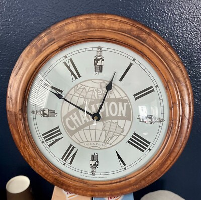 VINTAGE RARE CHAMPION SPARK PLUG WALL CLOCK | eBay
