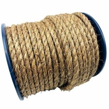 22mm Grade 1 Natural Manila Rope x 41 Metre Reel, Decking Garden Boats Cheap