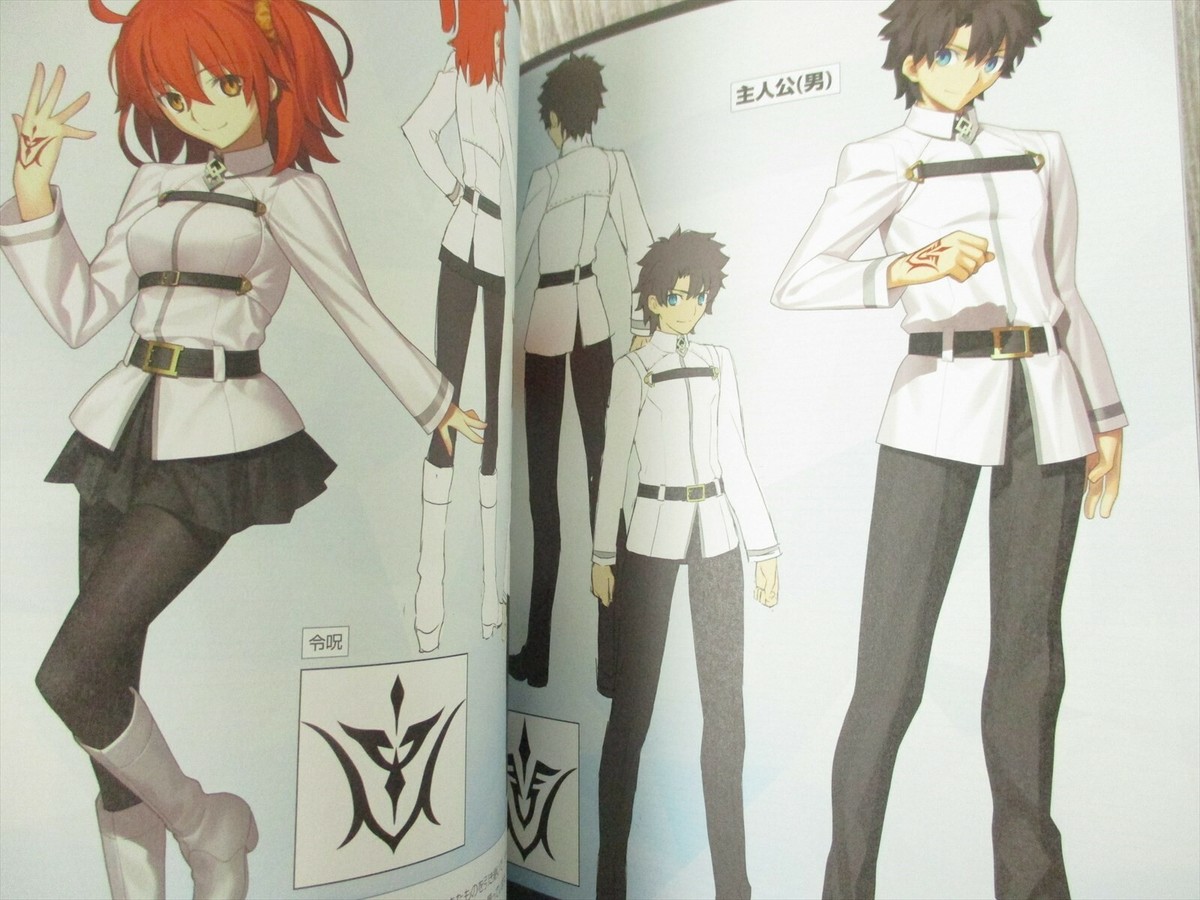 FATE GRAND ORDER Material I II 1 2 Art Set w/Strap Book Guide 2016