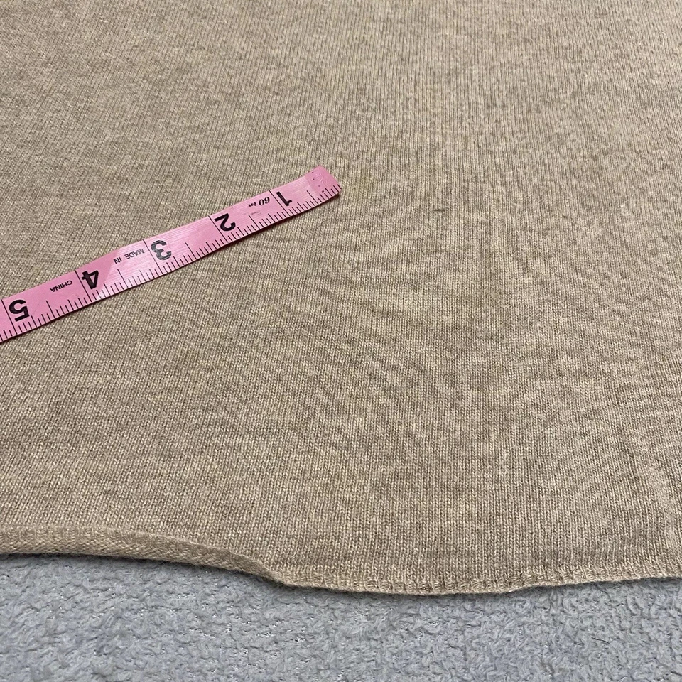 Vestido Suéter Anthropologie Polilla Pequeño Beige Mezcla Cachemira Cachemira Hasta la Rodilla Foto 4 de 4