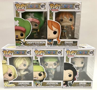 Sanji Nami Usopp Robin Chopper One Piece Series 7 Set Wano Funko Pop 5 Piece Lot