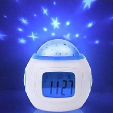 Holiday Hot Deals Star Night Sky Light Projection Digital Alarm Clock Xmas Gift