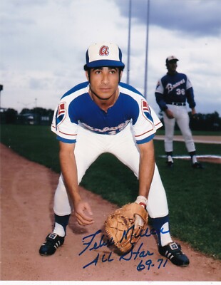 FELIX MILLAN ATLANTA BRAVES ALL STAR 69,71 ACTION SIGNED 8x10 | eBay