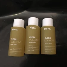 NEW Hero Cosmetics Clear Collective Balancing Capsule Toner Travel 30ml/1oz 3ct