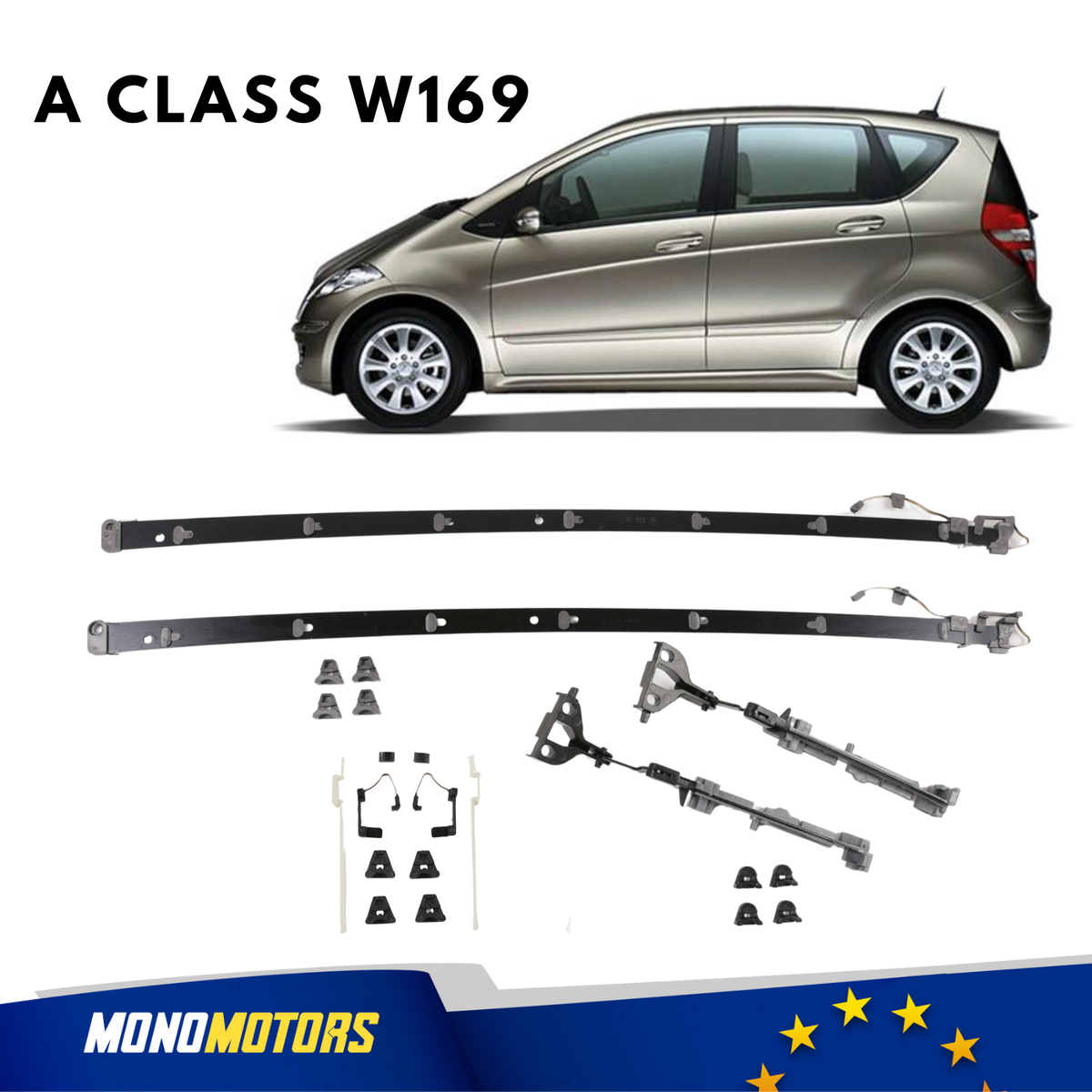 Kit De Réparation De Rails Pour Toit Ouvrant Panoramique Mercedes W222 – 11 Pièces (Réf. A2057800175)