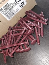 100 - 3" Bordeaux Shutter-Lok Fastener for Vinyl 167 Shutters/Spike/Nail/Peg