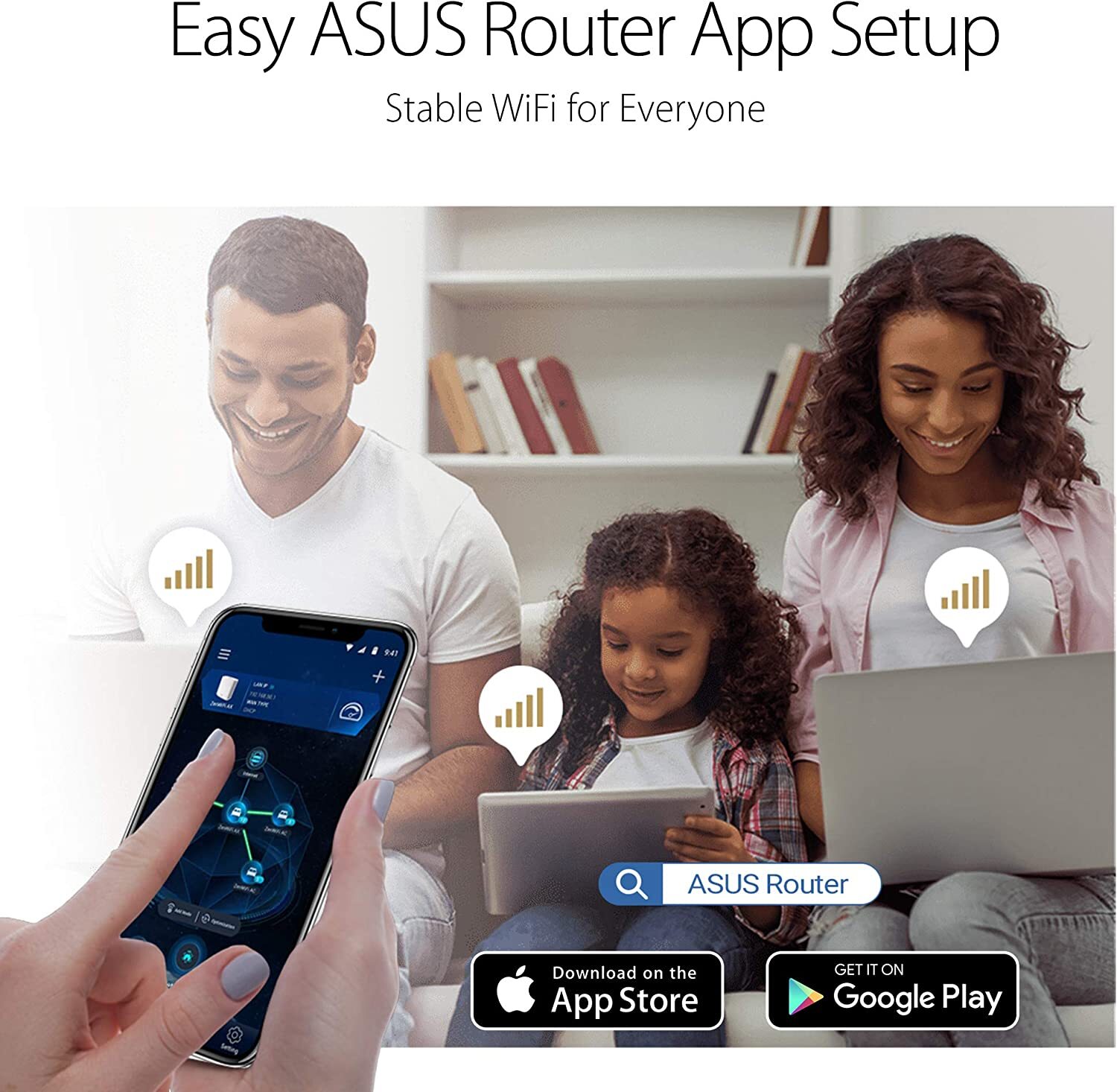 ASUS RT-ACRH18 AC1750 Dual Band Smart Wi-Fi Router, MU-MIMO, Beamforming