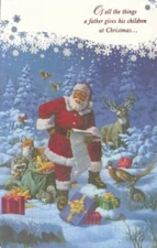 American Greetings Christmas Card: Of All the Things a Father Gives His Children