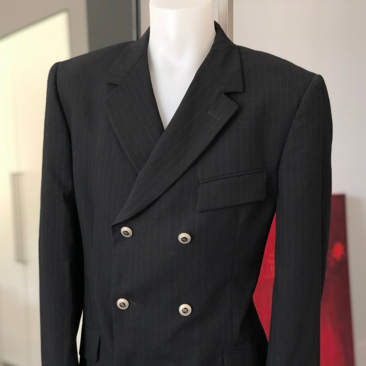 VERSACE CLASSIC V2 wool double-breasted two-piece suit size