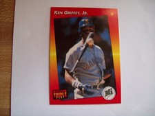 KEN GRIFFEY JR. SEATTLE MARINERS 1992 DONRUSS TRIPLE PLAY #152 MLB BASEBALL HOF