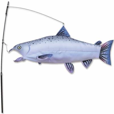  SWIMMING FISH--SALMON Wind Diva-Weather Vane Decor by Premier Kites