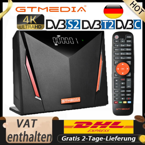 4K Digital Sat TV Receiver Twin Tuner UNICABLE mit HDMI EPG+SCART+USB PVR Ready - Bild 1 von 12