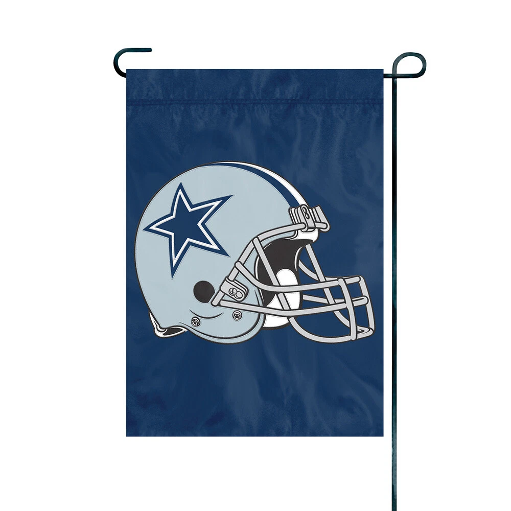 DALLAS COWBOYS GARDEN FLAG APPLIQUE PREMIUM QUALITY FULL SIZE