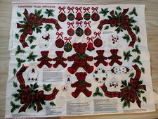 Vintage Christmas Plaid Appliques New Craftin...