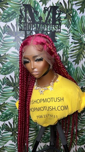 Knotless Braided wig,Box Braids,Full Lace braid wig,Braid wig,Senegalese braid - Picture 9 of 14