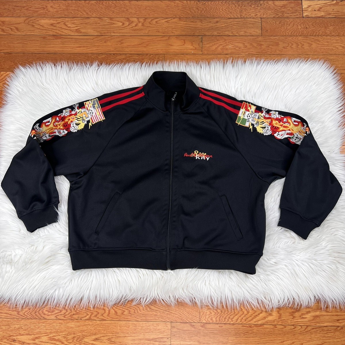 DOUBLET Strangest Comfort Men Black Red Chaos Embroidered DOUBLET Strangest Comfort Men Black Red Chaos Embroidered