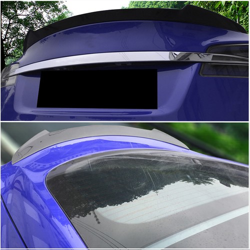REAL CARBON FIBER Rear Trunk Lip Spoiler Wing for Tesla Model S Sedan 2012-2019 - Picture 12 of 12