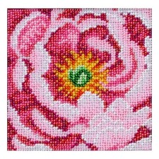 Bead Embroidery Kit Peony Flowers DIY VDV Beaded needlepoint Bead stitching