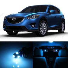 Paquete de 12 luces interiores LED AZUL HIELO para Mazda CX-5 CX5 2013-2018 + HERRAMIENTA