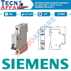 Interruttore Magnetotermico Chint 1p N 6a 2 Moduli - 328397 - Foto 6