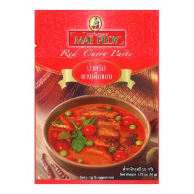 50g x 2 Packs Red Curry Paste Cooking Recipe Thai Food Oriental Mae Ploy
