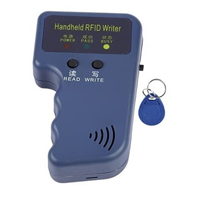 125Khz RFID Reader Writer, EM4100 Portable Handheld RFID ID Card Copier 