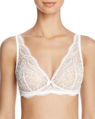 NEW Simone Perele 12E250 Eden Triangle  Wireless Bralette M (EU 2) Ivory