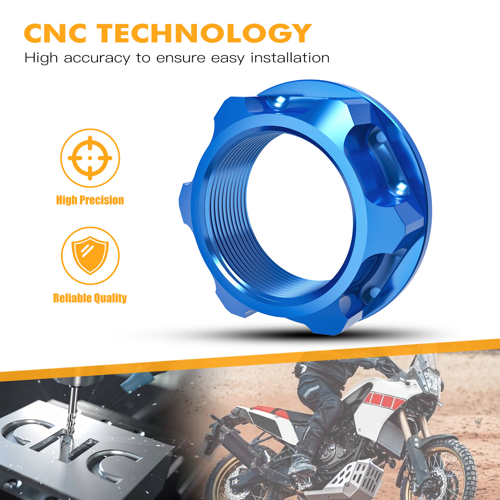 CNC Billet Steering Stem Nut Bolt For Yamaha YZ125 YZ250 19942019 2020 Aluminum eBay