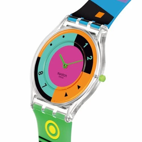 Montre-Bracelet Swatch Skin NEON HOT RACER Homme Femme SS08K119 Swiss made qu... - Photo 3/4
