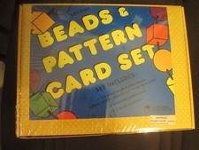Brand New Still in Plastic Wrap Learning Resources Beads and Pattern Card Set