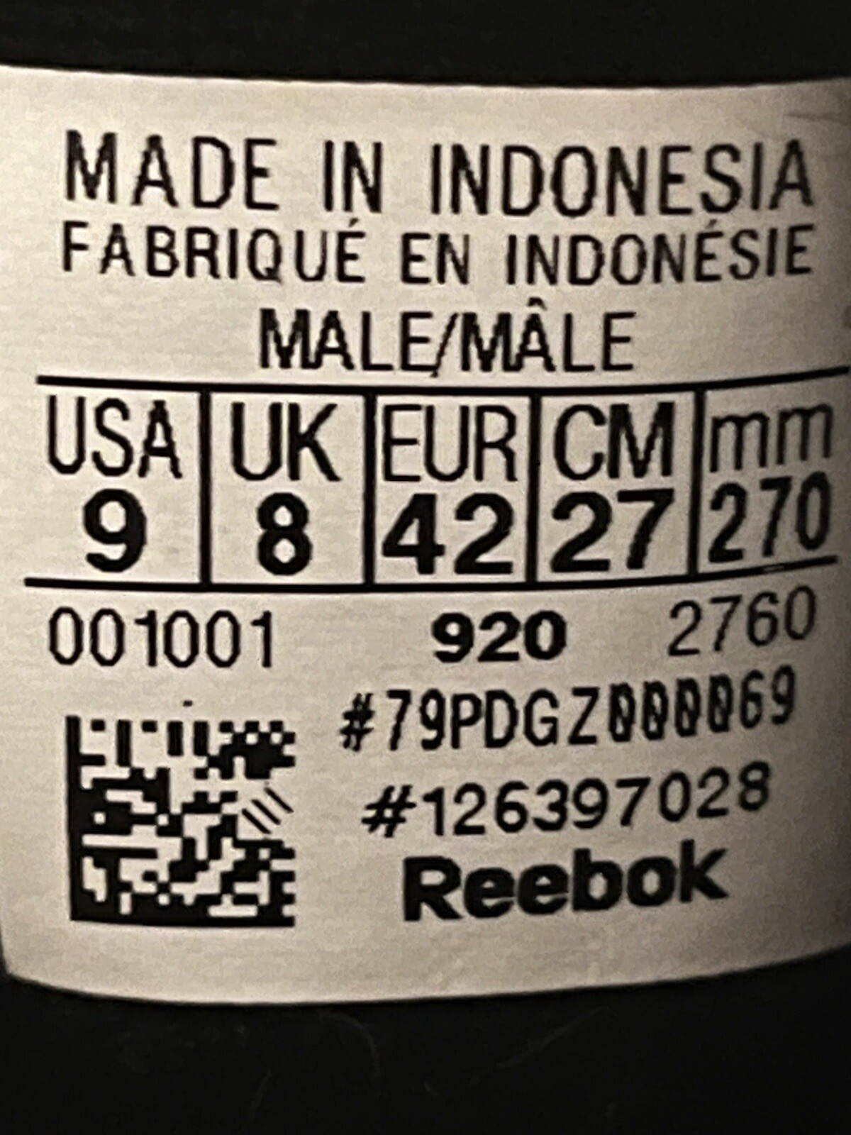 Reebok Workout Plus Black Size 9 - image 5