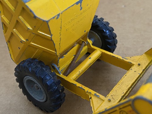 Matchbox Lesney King Size Curtiss-Wright Rear Dumber, No 7, Yellow, Rare. - Picture 7 of 11