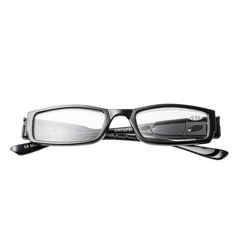 Black Framed LED Reading Glasses Presbyopic Adults glasses with LED Light Power - Picture 2 of 44