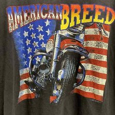 American Breed Shirt Adult Extra Large Black Short Sleeve Made In USA 90s Mens