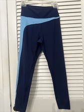 Leggings ELEVEN (Taglia S) By Venus Williams Duo Blu Motivo Blocco Yoga Palestra
