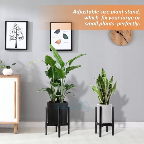 Adjustable Plant Stand Indoor Outdoor Plants Modern Outdoor Large Planter Holder - Picture 6 of 12