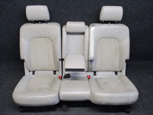 LEDER ALCANTARA Rücksitzbank Audi Q7 4L Rückbank Ausstattung ACHATGRAU grau