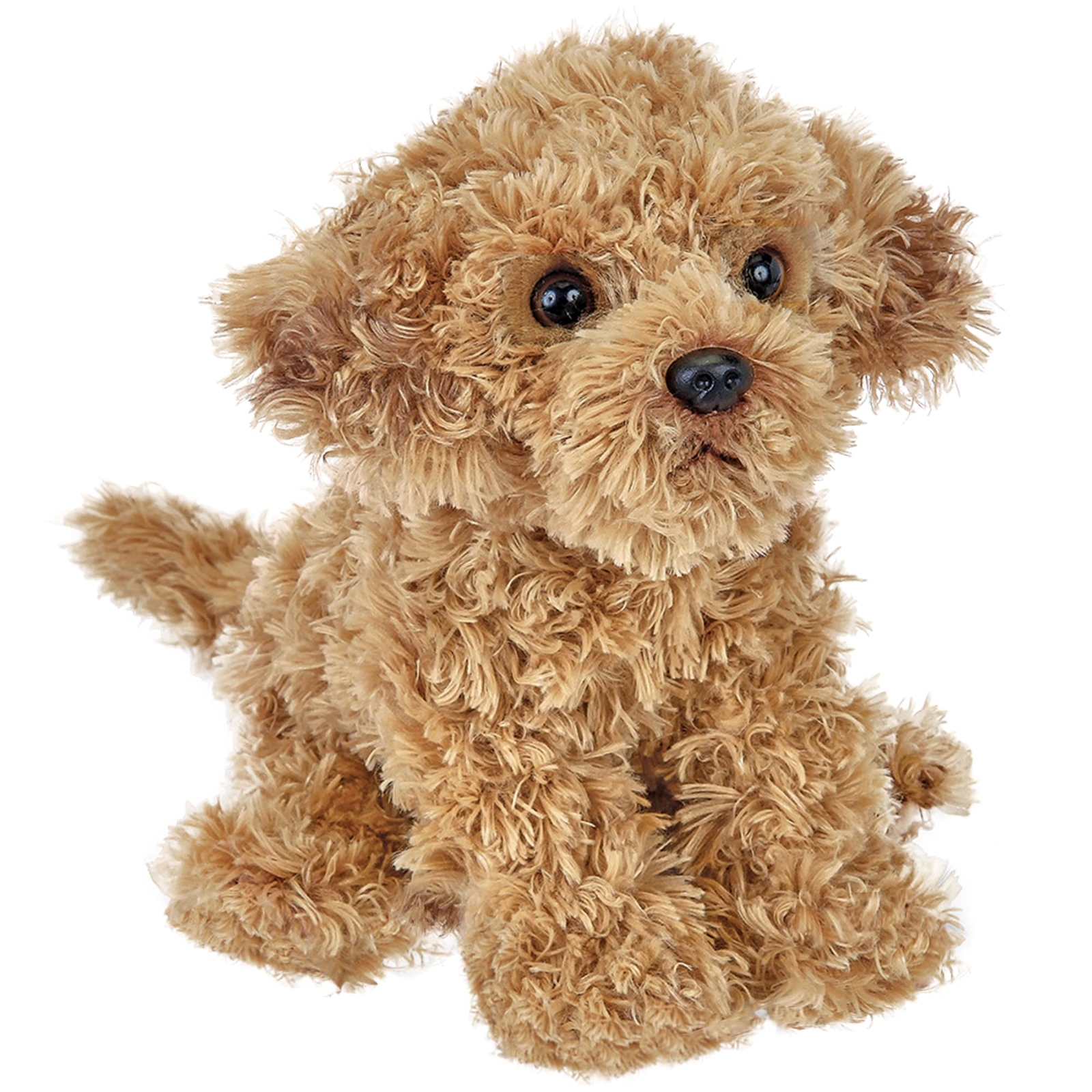 Bearington Caramel Dog 13 Inch Stuffed Dog - Puppy Stuffed Animal - Goldendoodle