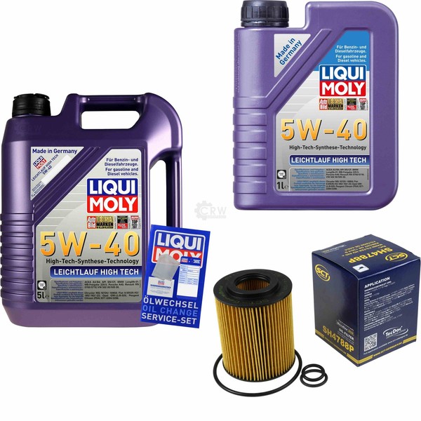 Inspektionskit Filter Liqui Moly ÖL 6L 5W-40 FüR Opel Astra J Caravan 1.7 Cdti-image